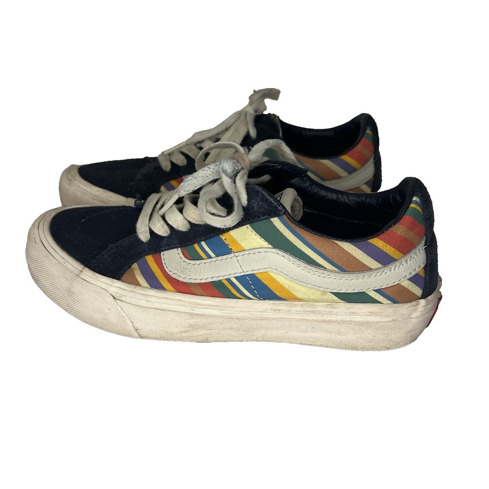 Vans Old Skool UltraCush Retro Stripes Dress Blues Women 7 Men 5.5 Skate Shoes